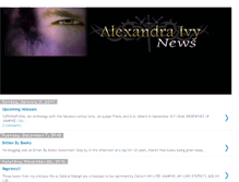 Tablet Screenshot of alexandraivynews.blogspot.com