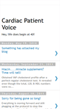 Mobile Screenshot of cardiacpatientvoice.blogspot.com