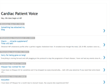 Tablet Screenshot of cardiacpatientvoice.blogspot.com