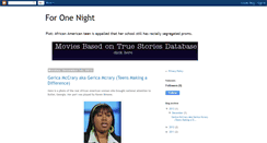 Desktop Screenshot of foronenightmovie.blogspot.com