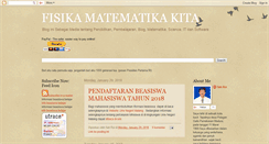 Desktop Screenshot of fisika-matematika-kita.blogspot.com