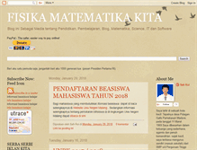 Tablet Screenshot of fisika-matematika-kita.blogspot.com