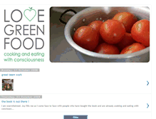 Tablet Screenshot of luvgreenfood.blogspot.com