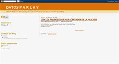Desktop Screenshot of datosparlay.blogspot.com