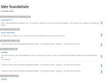 Tablet Screenshot of ideescandalisee.blogspot.com