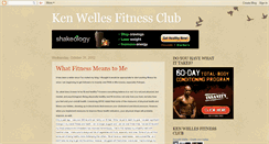 Desktop Screenshot of kenwellesfitnessclub.blogspot.com