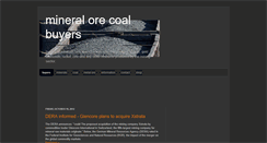 Desktop Screenshot of mineralsorecoalbuyers.blogspot.com