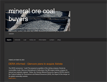 Tablet Screenshot of mineralsorecoalbuyers.blogspot.com