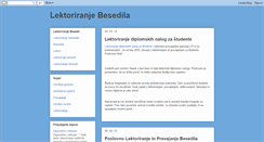 Desktop Screenshot of lektoriranje-besedila.blogspot.com