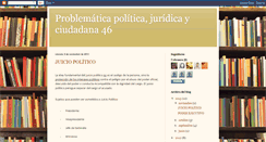 Desktop Screenshot of problematicapoliticajuridicaciudadana.blogspot.com