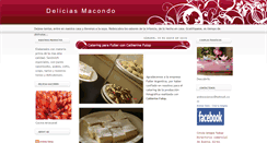 Desktop Screenshot of deliciasmacondo.blogspot.com