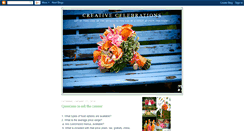 Desktop Screenshot of creativecelebrationsevents.blogspot.com