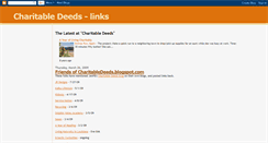 Desktop Screenshot of charitabledeeds-links.blogspot.com