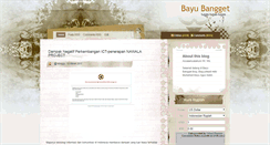 Desktop Screenshot of bayubangget.blogspot.com