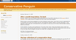 Desktop Screenshot of conservativepenguin.blogspot.com