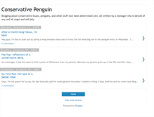 Tablet Screenshot of conservativepenguin.blogspot.com