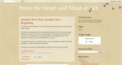 Desktop Screenshot of fromtheheartandmind.blogspot.com