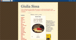 Desktop Screenshot of giuliasissa.blogspot.com