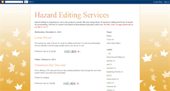 Desktop Screenshot of hazardediting.blogspot.com
