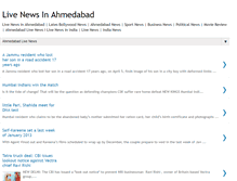 Tablet Screenshot of livenewsahmedabad.blogspot.com