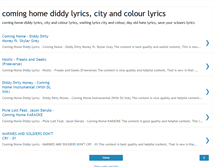 Tablet Screenshot of cominghomediddylyrics.blogspot.com