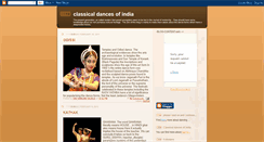 Desktop Screenshot of classicaldancesofindia.blogspot.com