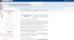 Desktop Screenshot of enthusiasticadjustments.blogspot.com