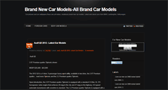 Desktop Screenshot of brand-new-car-models.blogspot.com