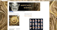 Desktop Screenshot of maliciousmonkey.blogspot.com