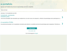 Tablet Screenshot of e-portafolio-ejemplo.blogspot.com