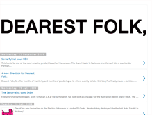 Tablet Screenshot of dearestfolk.blogspot.com