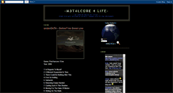 Desktop Screenshot of m3t4lcore4life.blogspot.com