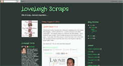 Desktop Screenshot of loveleighscraps.blogspot.com