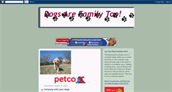 Desktop Screenshot of dogs-are-family.blogspot.com