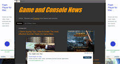 Desktop Screenshot of gamesconsolenews.blogspot.com