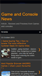 Mobile Screenshot of gamesconsolenews.blogspot.com