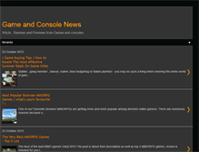 Tablet Screenshot of gamesconsolenews.blogspot.com