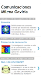 Mobile Screenshot of comunicacionesmilenagaviria.blogspot.com