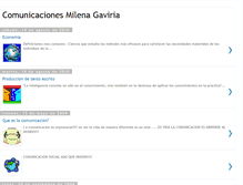 Tablet Screenshot of comunicacionesmilenagaviria.blogspot.com