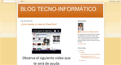 Desktop Screenshot of blogtecno-informatico.blogspot.com