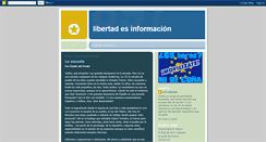 Desktop Screenshot of libertadesinformacion.blogspot.com