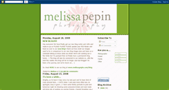 Desktop Screenshot of melissapepin.blogspot.com