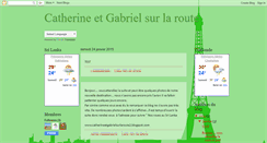 Desktop Screenshot of catherineetgabrielsurlaroute.blogspot.com