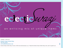 Tablet Screenshot of eclecticswazi.blogspot.com