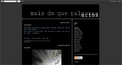 Desktop Screenshot of maisdoquepalavrasactos.blogspot.com