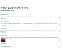 Tablet Screenshot of handybeautytips.blogspot.com