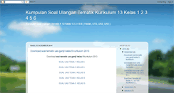 Desktop Screenshot of kumpulansoalkurikulum-2013.blogspot.com
