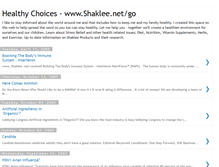 Tablet Screenshot of healthychoices.blogspot.com