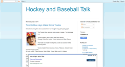 Desktop Screenshot of hockeyandbaseballtalk.blogspot.com