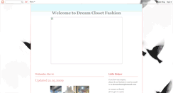 Desktop Screenshot of dreamcloset-fashion.blogspot.com